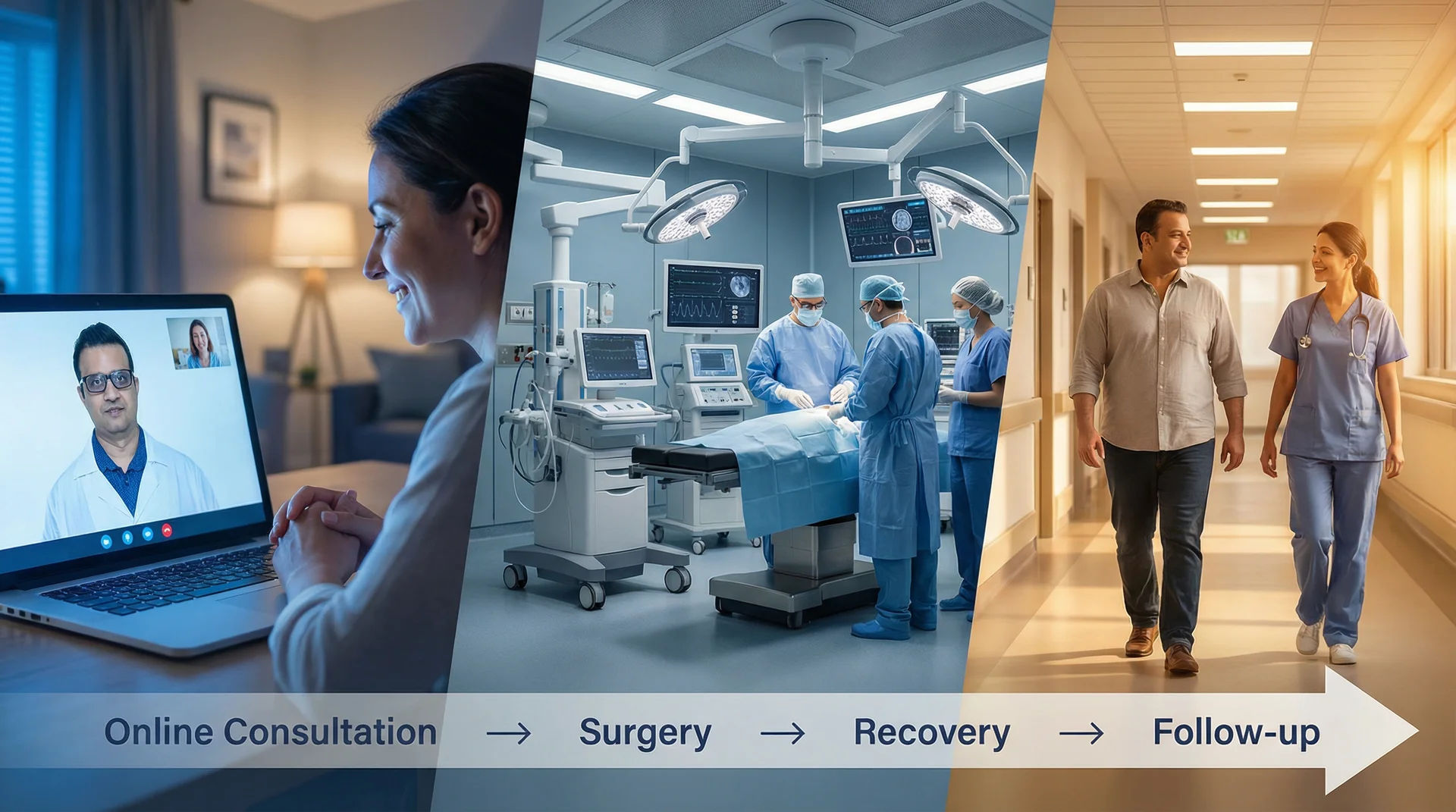 From enquiry to recovery, your journey to Mumbai